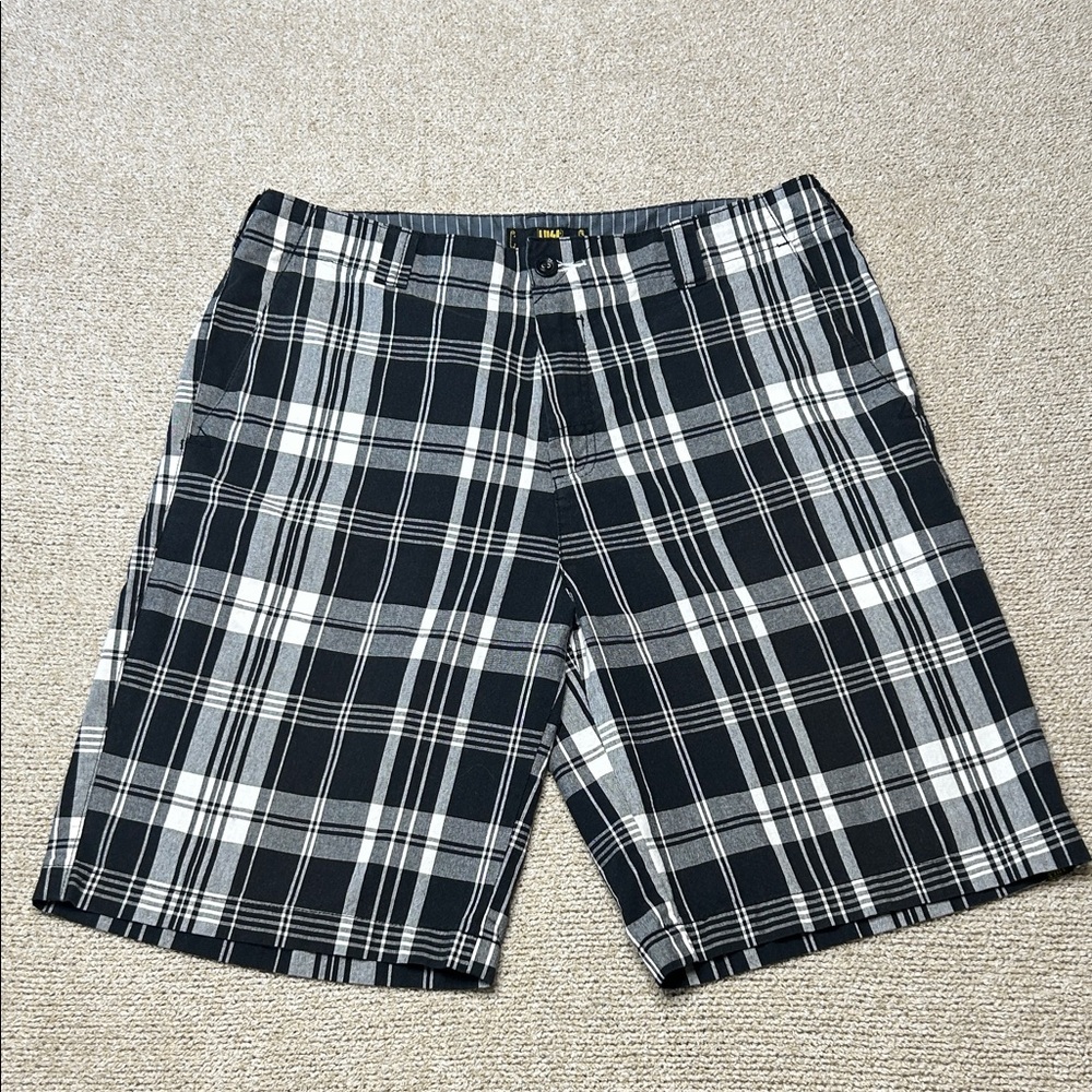 Lost Black and White Checkered Men's Shorts